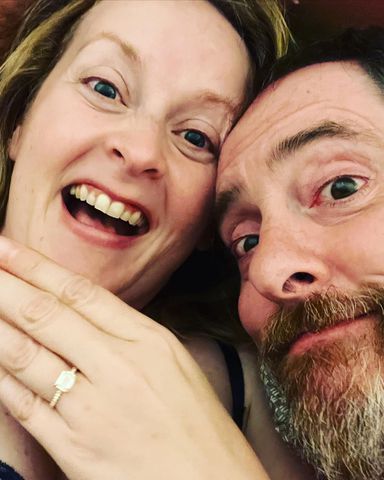 Brendan Hunt and Shannon Nelson engagement ring