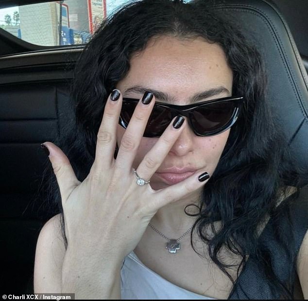 Charli XCX and George Daniel engagement ring