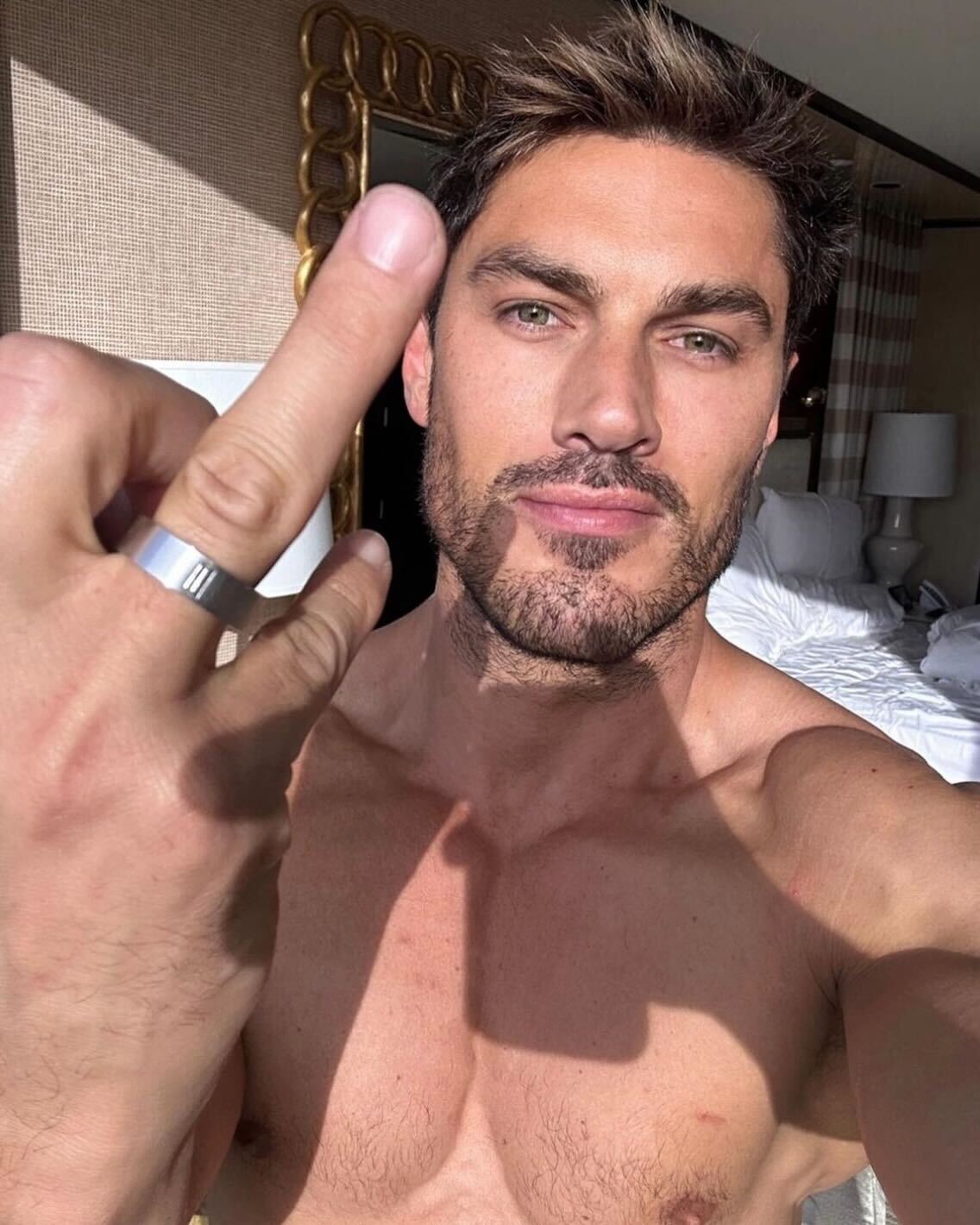 Chris Appleton and Lukas Gage engagement ring