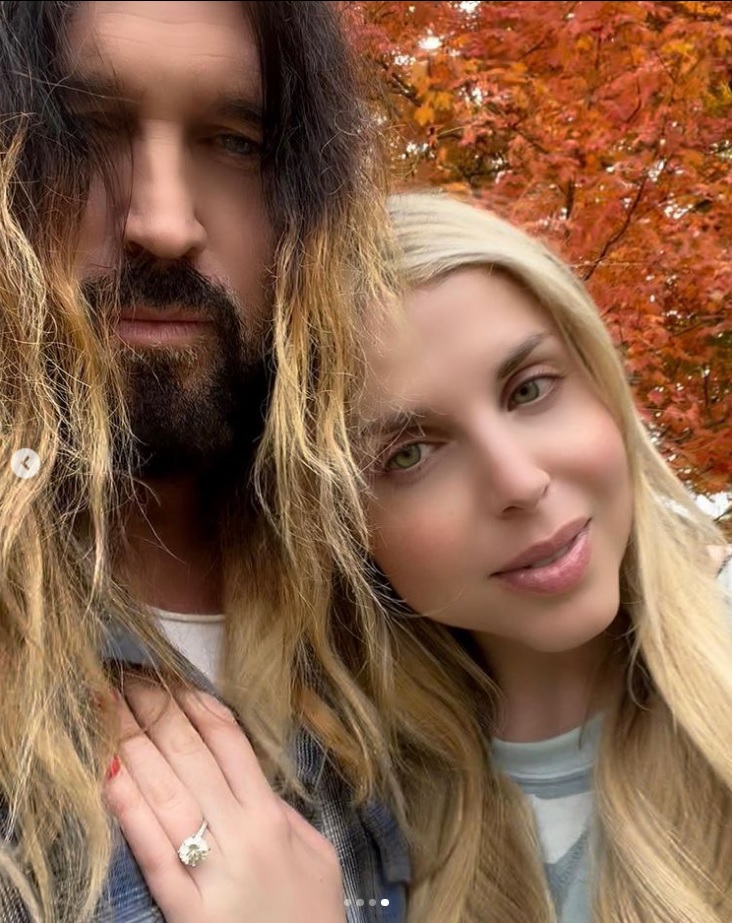 Firerose and Billy Ray Cyrus engagement ring