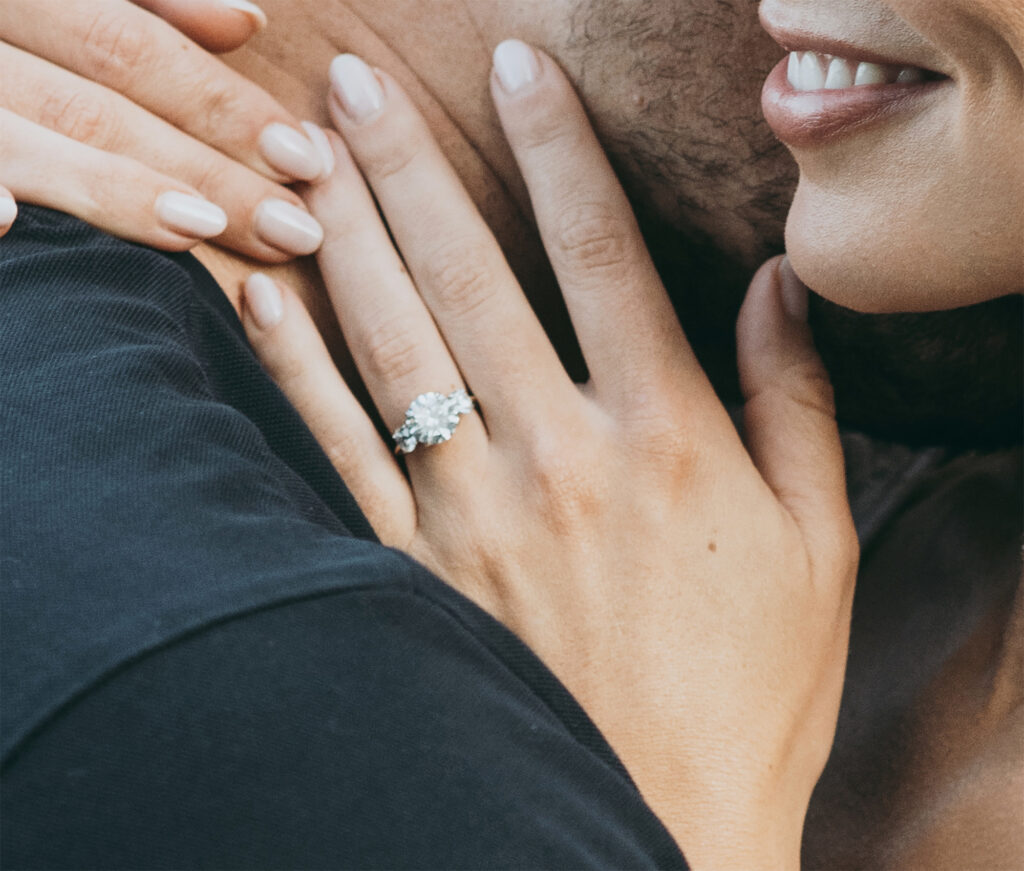 Hannah Brown and Adam Woolard engagement ring