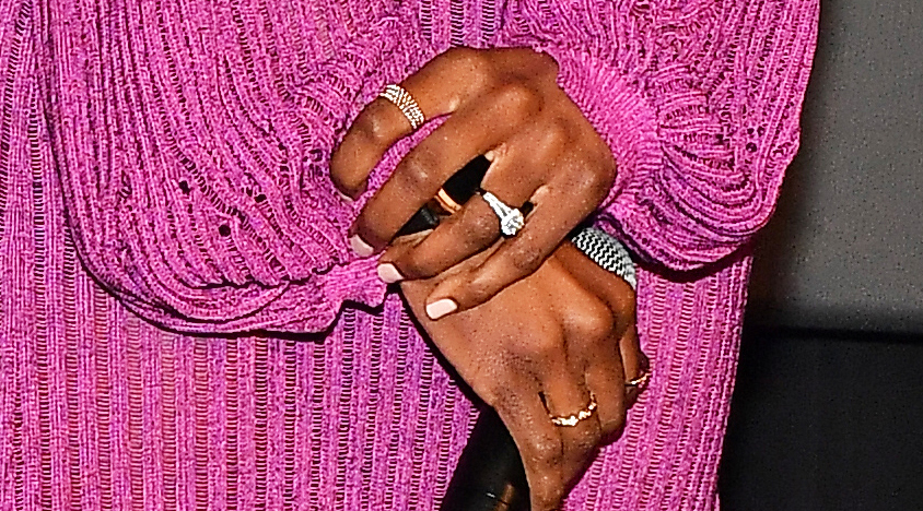 Issa Rae and Louis Diame engagement ring