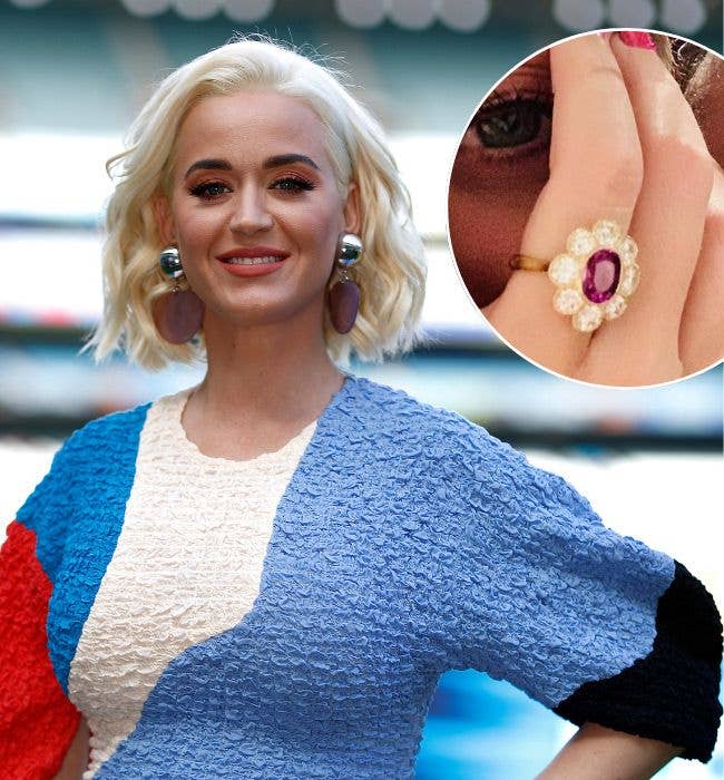 Katy Perry and Orlando Bloom engagement ring