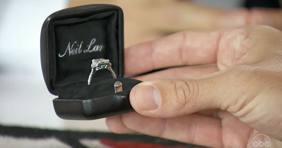 Kelsey Anderson and Joey Graziadei engagement ring