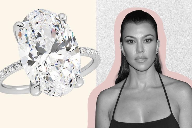 Kourtney Kardashian and Travis Barker engagement ring
