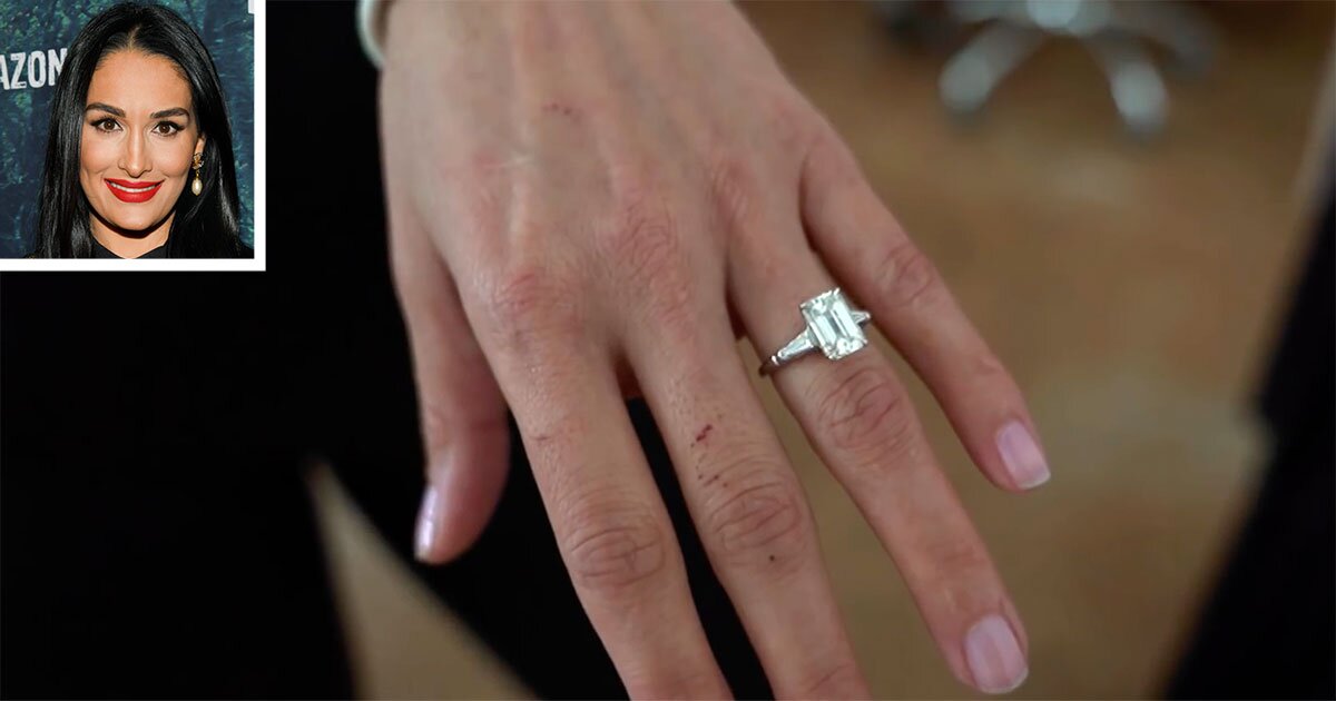 Nikki Bella and Artem Chigvintsev engagement ring