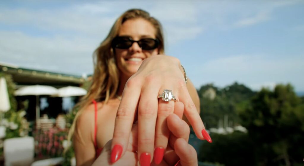 Nina Agdal and Logan Paul engagement ring