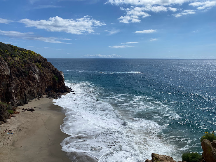 Pirate's Cove and the bluffs at Point Dume State Beach, Malibu