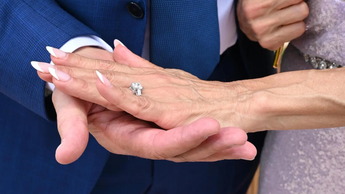 Theresa Nist and Gerry Turner engagement ring
