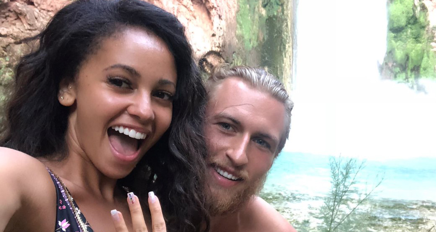 Vanessa Morgan and Michael Kopech engagement ring