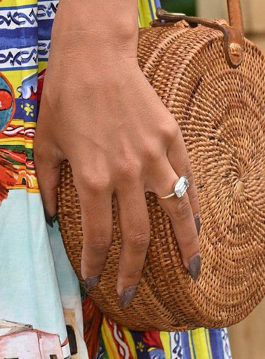 Vick Hope and Calvin Harris engagement ring