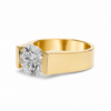 Round Brilliant Diamond Ring with Illusion Tension Setting Unique Rings 7