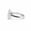 Asscher-Cut Diamond Engagement Ring in Platinum with Custom-Cut Baguette Frame Custom Jewelry 7