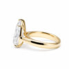 Pear-Cut Diamond Engagement Ring with Polished Tapered Band Custom Engagement Rings 7