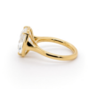 Antique Elongated Cushion-Cut Diamond Solitaire Ring with Cathedral Bezel Setting Custom Engagement Rings 7