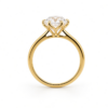 Old European Cut Diamond Solitaire Ring with Six-Prong Floral Setting Custom Engagement Rings 9