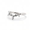 Fitted Scattered Marquise and Round Diamond Wedding Band Custom Wedding Bands 5