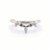 Fitted Scattered Marquise and Round Diamond Wedding Band Custom Wedding Bands 6