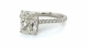 Radiant-Cut Diamond Engagement Ring Custom Engagement Rings