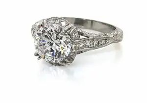 Vintage-Style Diamond Ring Natural Mined Diamond Engagement Rings