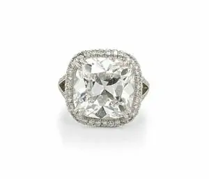 Cushion-Cut Engagement Ring with Diamond Split Shank Custom Engagement Rings 2