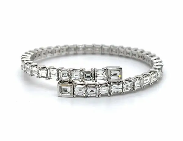 Emerald-Cut Diamond Bracelet Bracelets