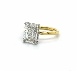 Radiant-Cut Solitaire Engagement Ring Custom Engagement Rings